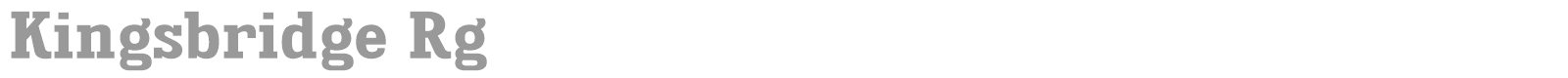 Kingsbridge font preview